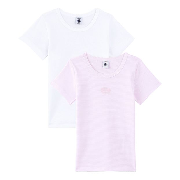 Set de 2 Camisetas a rayas algodón orgánico-product