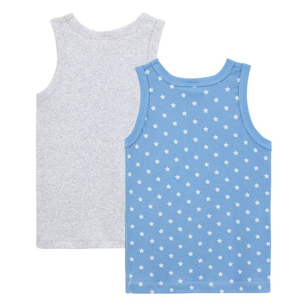 Set of 2 Organic Cotton Little Star Tank Tops -product