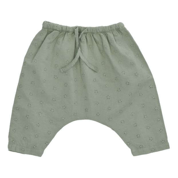 Pantalón de harén bordado inglés algodón orgánico Bambi-product