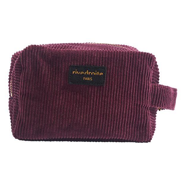 Trousse make-up Tournelles en velours recyclé-product