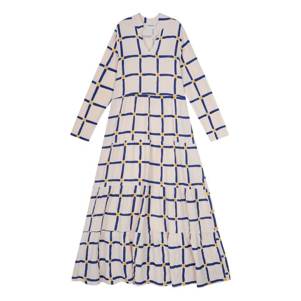 Robe Flared Check Coton Bio - Collection Femme --product