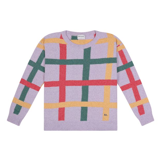 Maglione Multicolour Printed Check - Collezione Donna --product