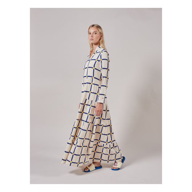 Robe Flared Check Coton Bio - Collection Femme --product