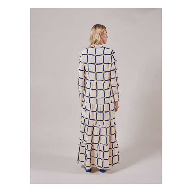 Robe Flared Check Coton Bio - Collection Femme --product
