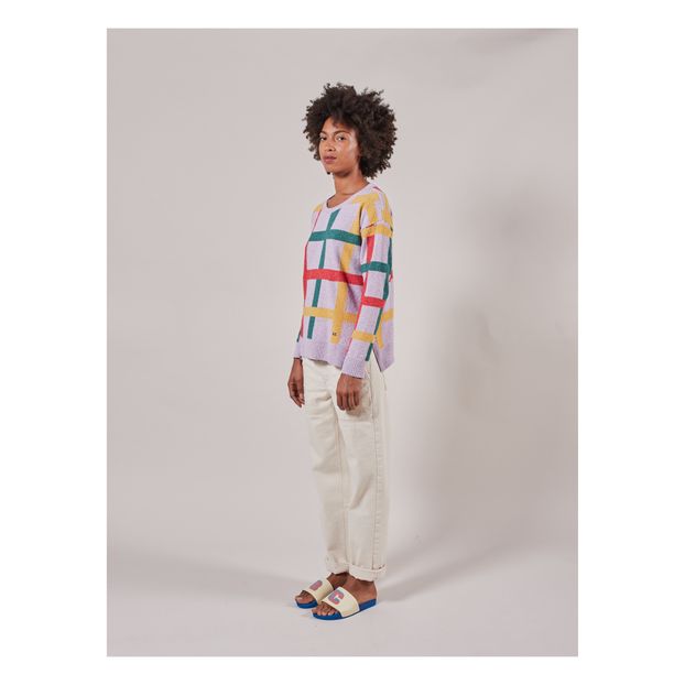 Maglione Multicolour Printed Check - Collezione Donna --product