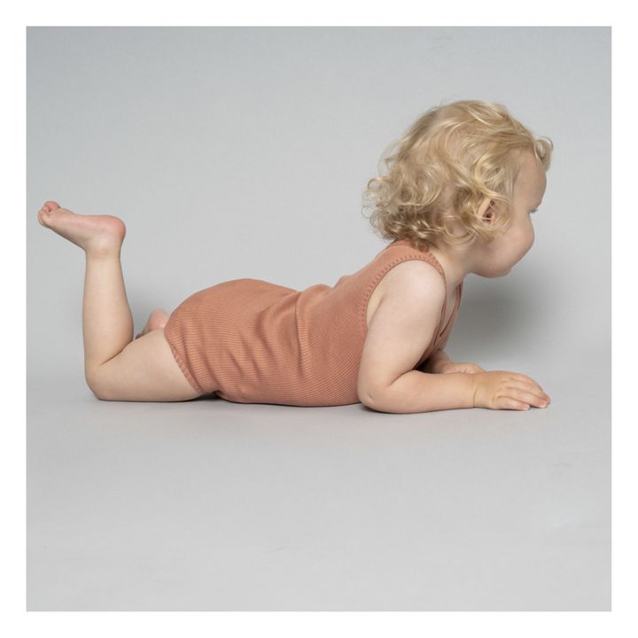 Bornholm Silk and Cotton Playsuit | Pink- Product image n°1