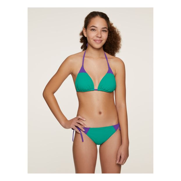 Organic Bicolour Mini Triangle Bikini Top -product