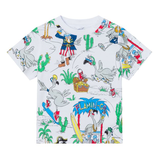 T-Shirt in cotone bio Flamingo-product