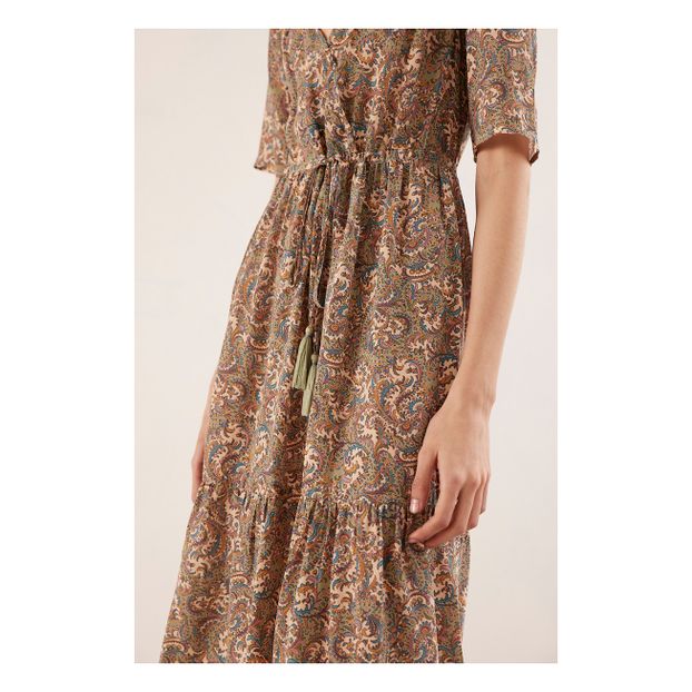 Robe Rafaelle Imprimé Cachemire Soie-product