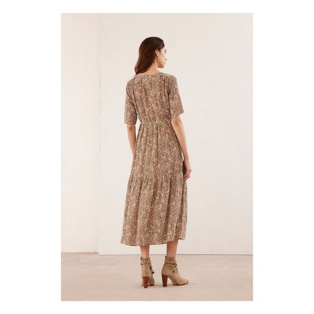 Robe Rafaelle Imprimé Cachemire Soie-product