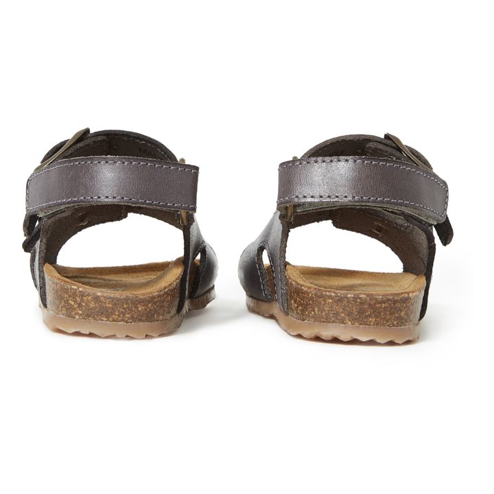 Two Con Me - Sandalias Hebilla Doble | Gris Antracita- Imagen del producto n°4