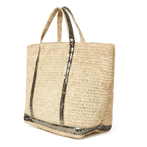Cabas Grand Raphia et Paillettes-product