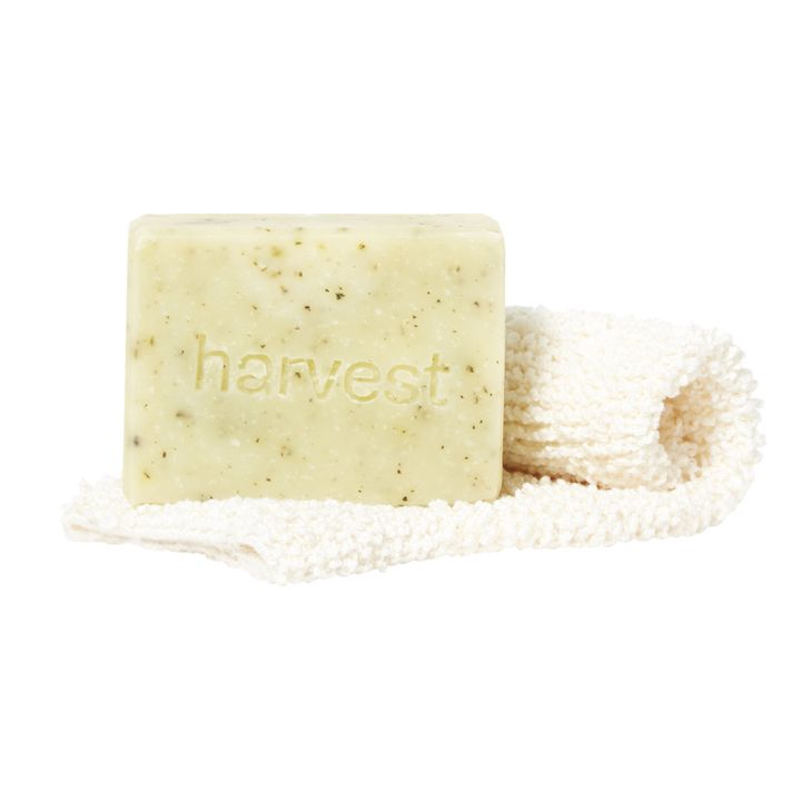 Jabón de hojas de ortiga y menta con guante exfoliante - 100 g- Imagen del producto n°0