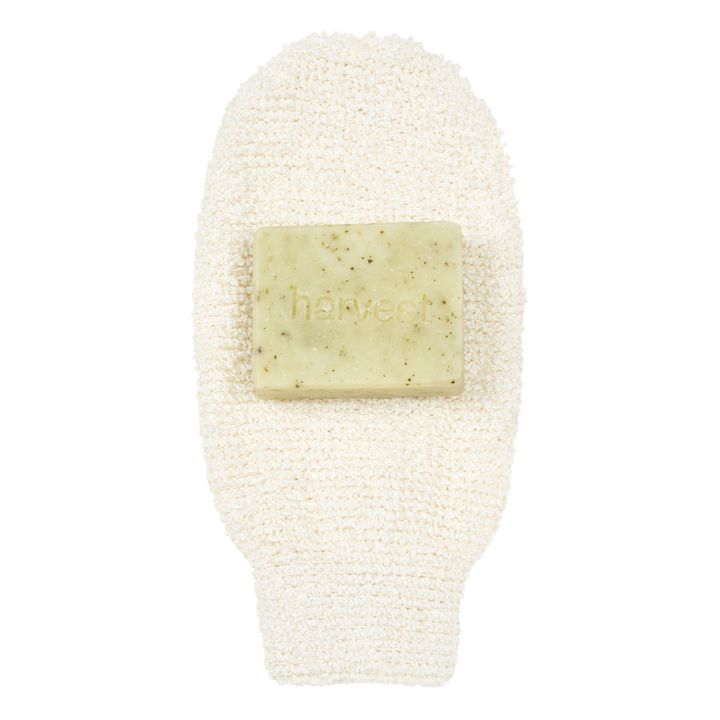 Jabón de hojas de ortiga y menta con guante exfoliante - 100 g- Imagen del producto n°2