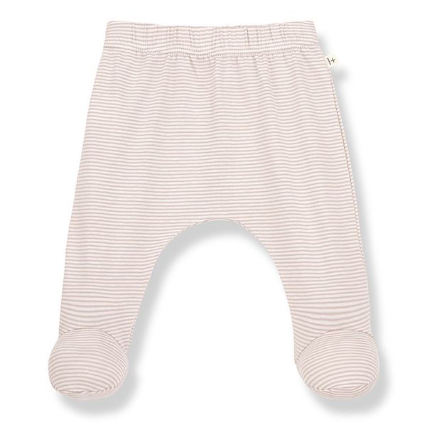 Ari Striped Recycled Cotton Footed Leggings -product