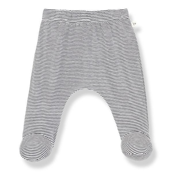 Ari Striped Recycled Cotton Footed Leggings -product