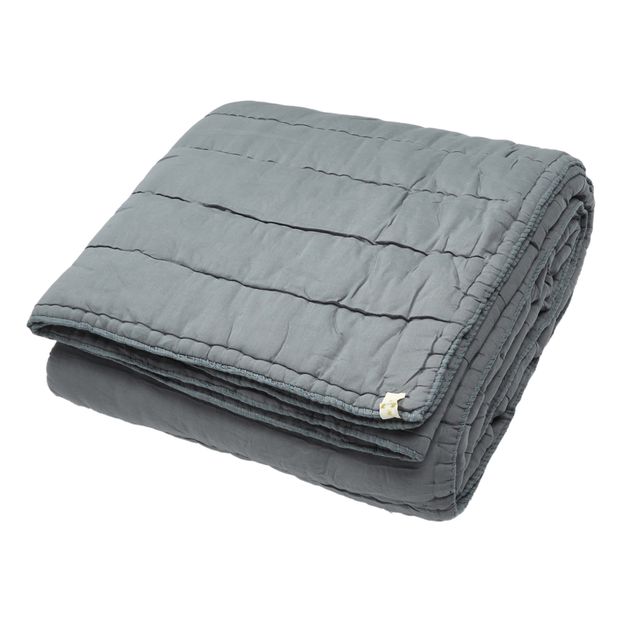Couverture matelassée brodée main en coton-product