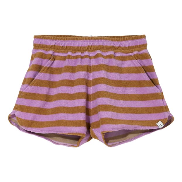 Shorts Holiday in spugna a righe -product