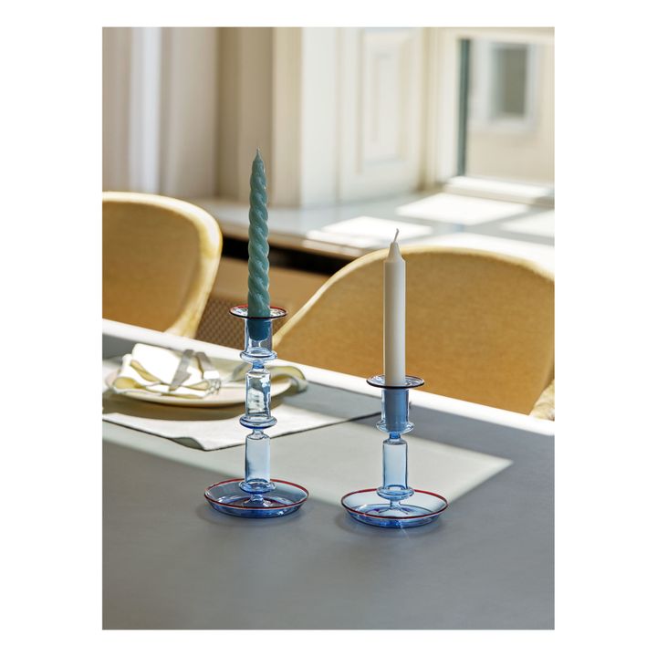 Candelabro Flare Tall | Azzurro fiordaliso- Immagine del prodotto n°1