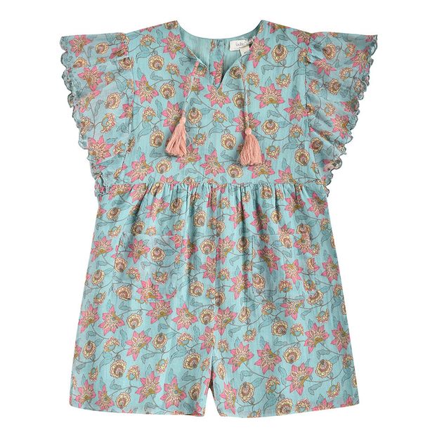 Tutina con pantaloncini in cotone bio Mayalia-product