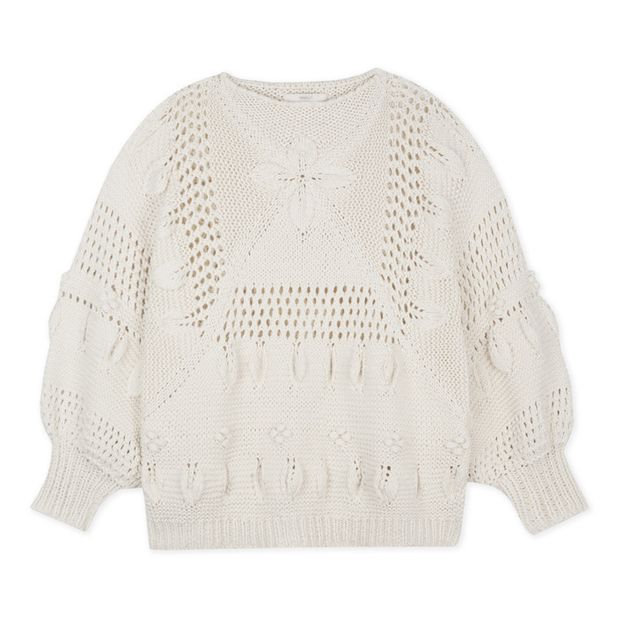 Suéter Crochet Mangas Abullonadas Marietas-product