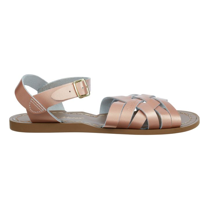 Sandales Cuir Waterproof The Retro | Or rose- Image produit n°0
