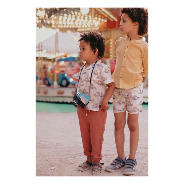 Pantalón de lino y algodón orgánico Acilu-product