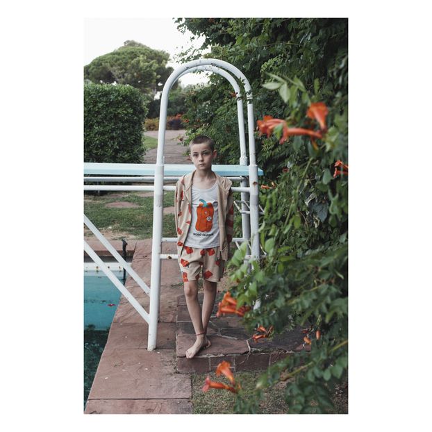Sweat Zippé Capuche Coton Bio Poivrons-product