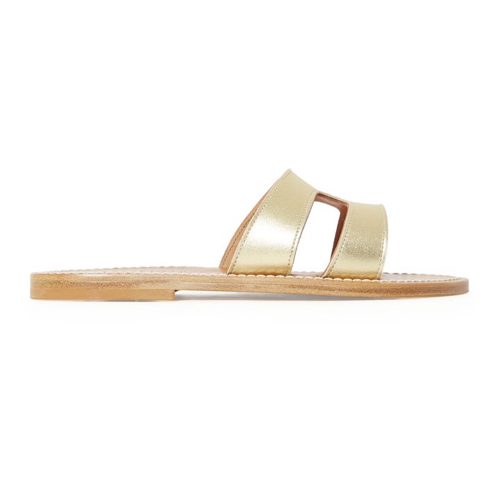 Sandalias Menandre Cuero métallisé Dorado- Imagen del producto n°0