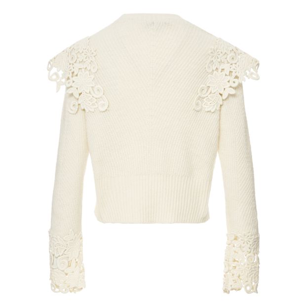 Maglione corto Zandra all'uncinetto-product