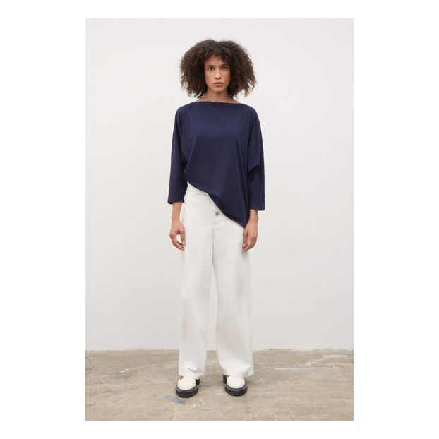 T-Shirt Col Bateau Relaxed Coton Bio-product