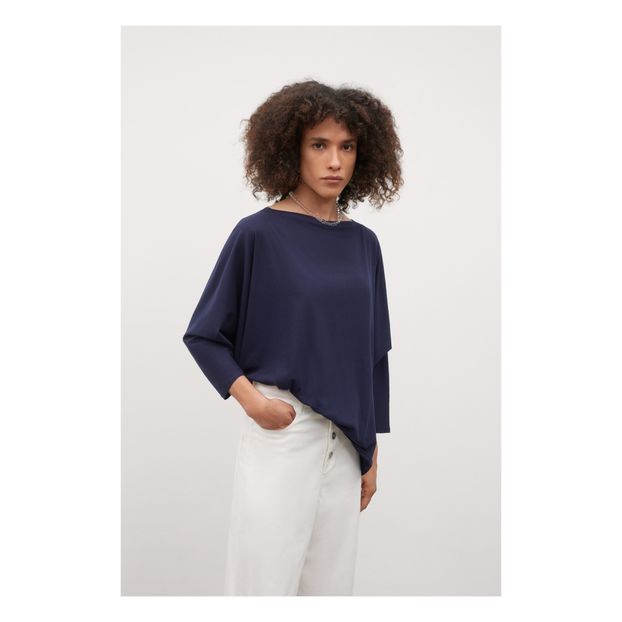 T-Shirt Col Bateau Relaxed Coton Bio-product