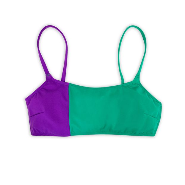 Organic Bicolour Bralette Bikini Top -product