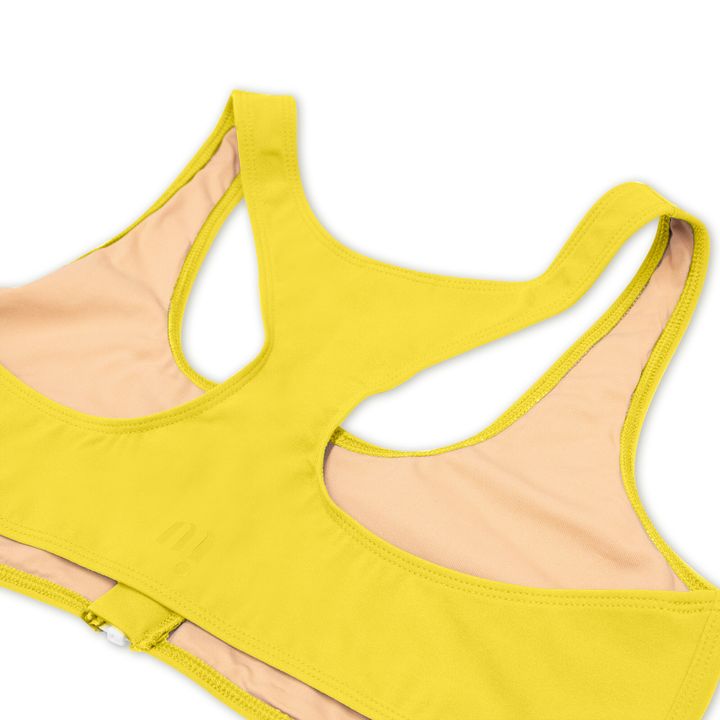 Parte de arriba de Bikini Racerback | Amarillo- Imagen del producto n°2