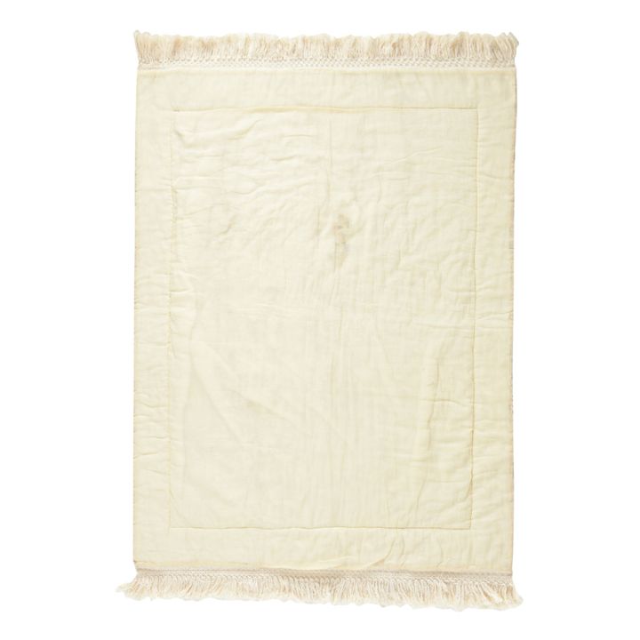 Noha Organic Cotton Plaid | Cream- Product image n°2