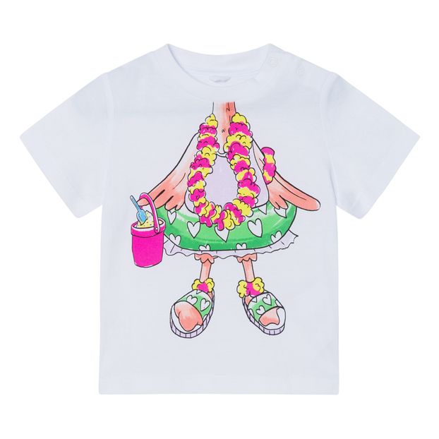 Organic Cotton Flamingo Illusion T-Shirt -product