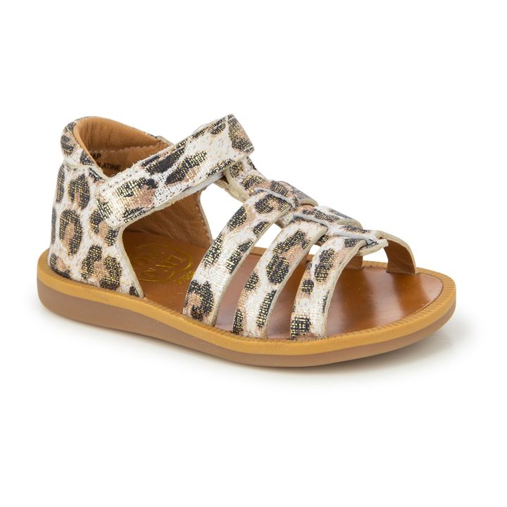 Sandales Poppy Back Neptune Doré- Image produit n°1