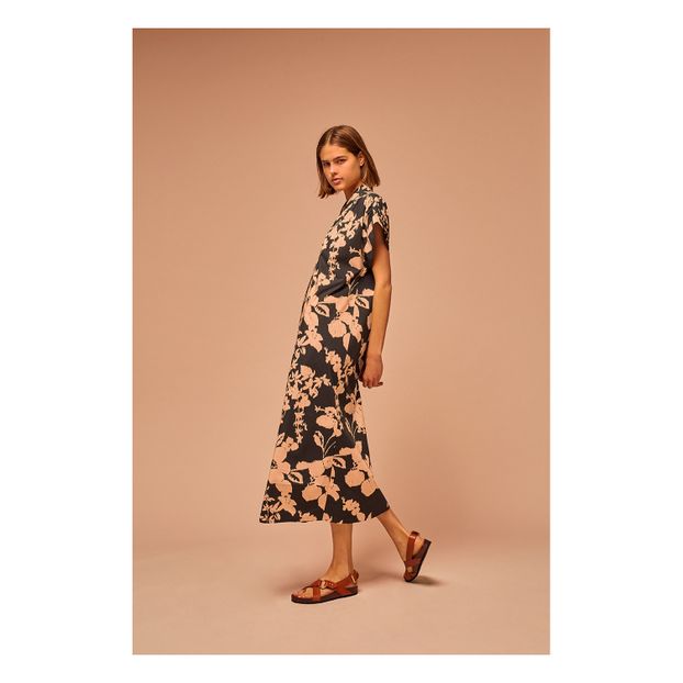 Robe Martinique Fleurs Ikat Popeline-product