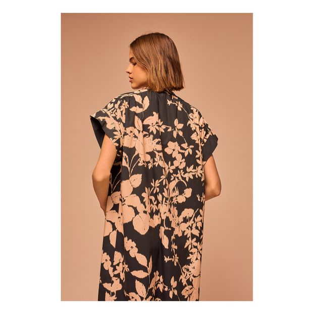Robe Martinique Fleurs Ikat Popeline-product