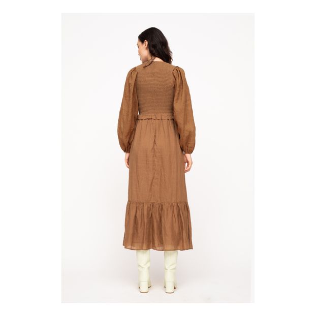 Robe Smockée Hattie Ramie-product