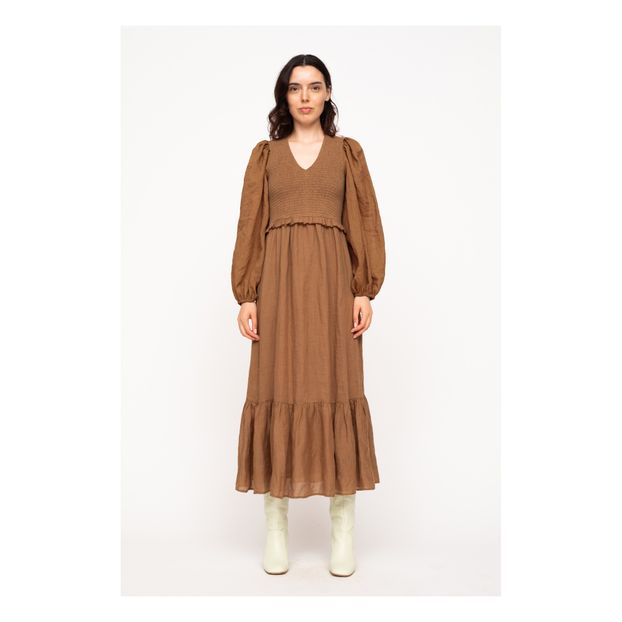 Robe Smockée Hattie Ramie-product