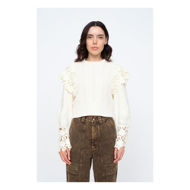 Maglione corto Zandra all'uncinetto-product