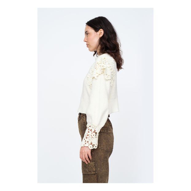 Maglione corto Zandra all'uncinetto-product