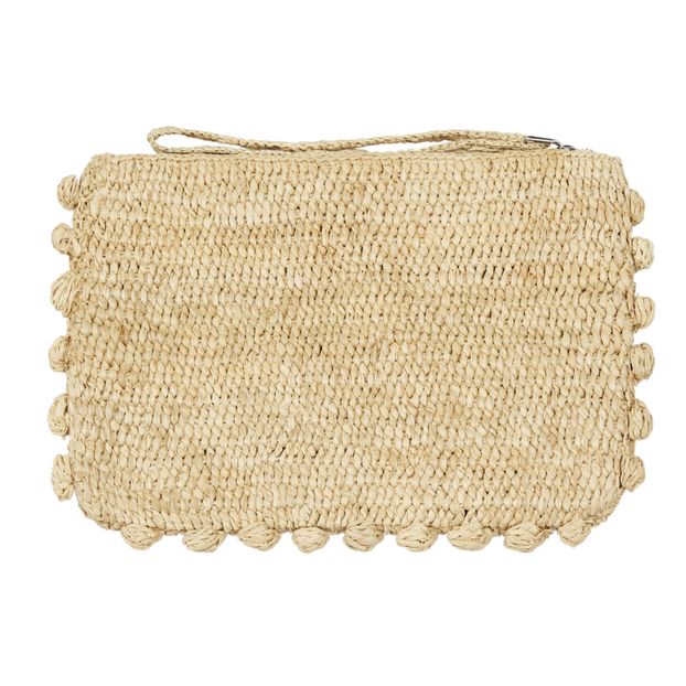Pochette Zippée Raphia Bulles-product
