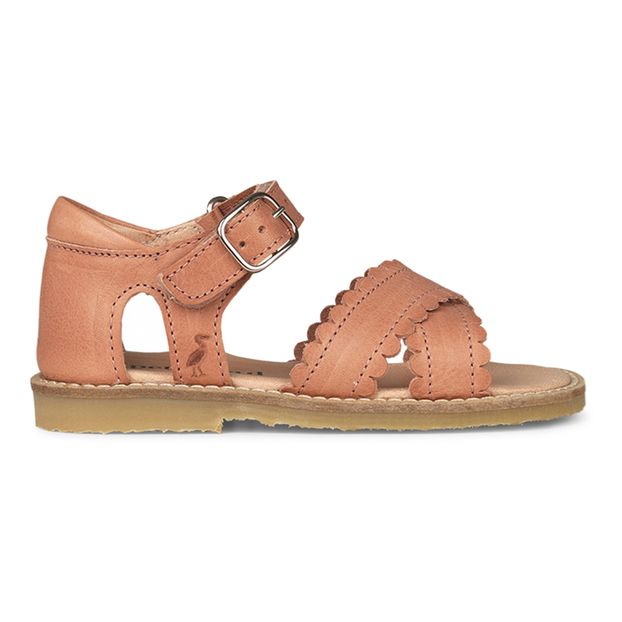 Scalloped Crossed Sandals -product