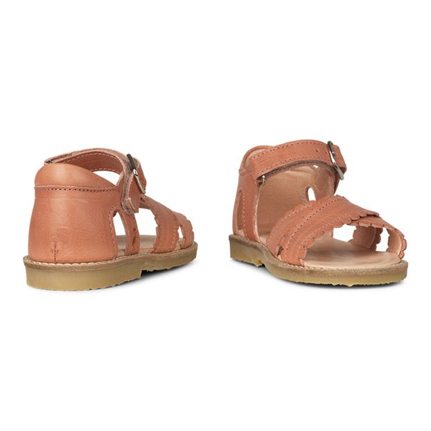 Scalloped Crossed Sandals -product
