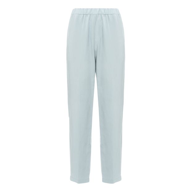 Pantalon Lin Mélangé Taille Elastique-product