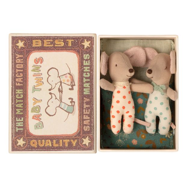 Bébés souris jumeaux dans leur boîte-product