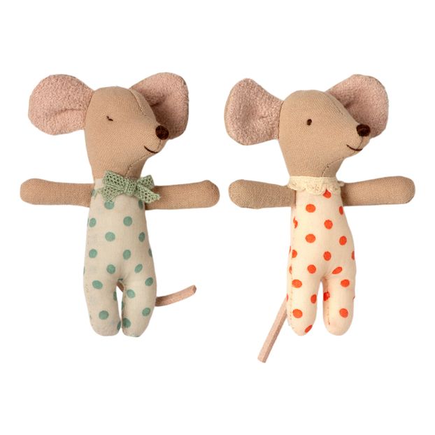 Bébés souris jumeaux dans leur boîte-product