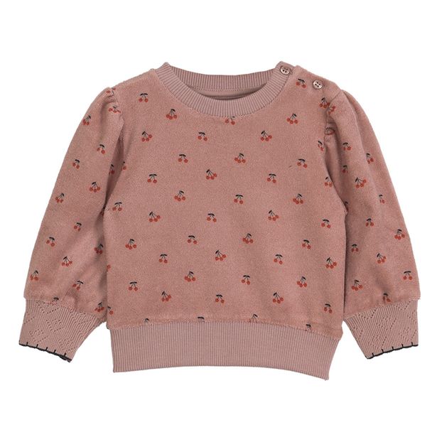 Organic Cotton Terry Cloth Cherry Sweatshirt -product